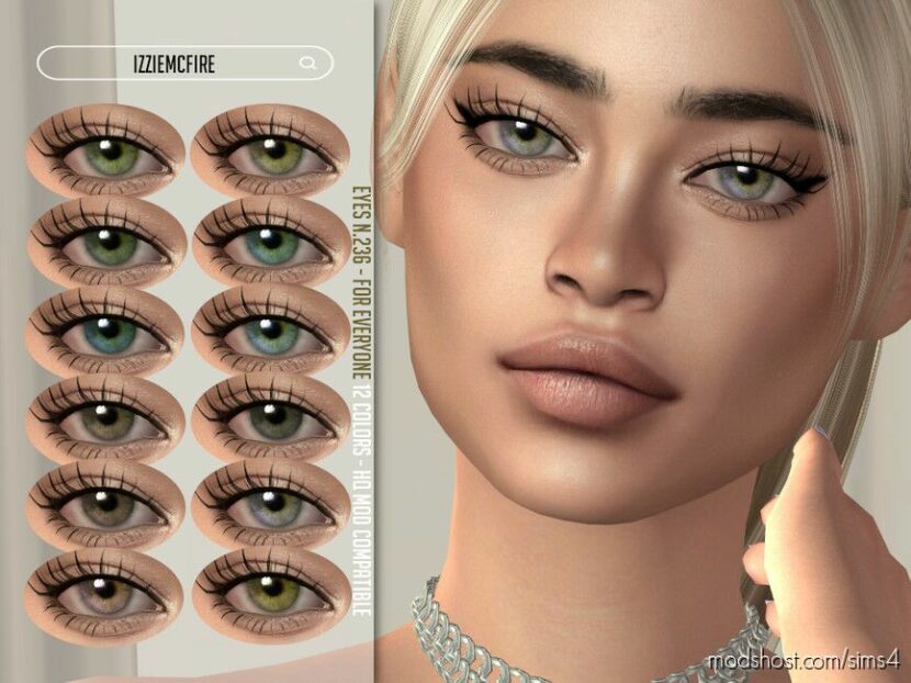 Sims 4 Teen Mod: Eyes N236 (Featured)