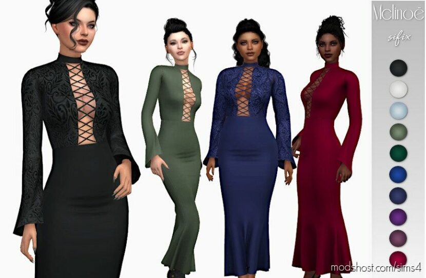 Sims 4 Adult Clothes Mod: Melinoe Dress (Featured)