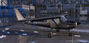 MSFS 2020 Cessna Livery Mod: Jplogistics Cessna 152 Bare Metal 24 Skin (Image #2)