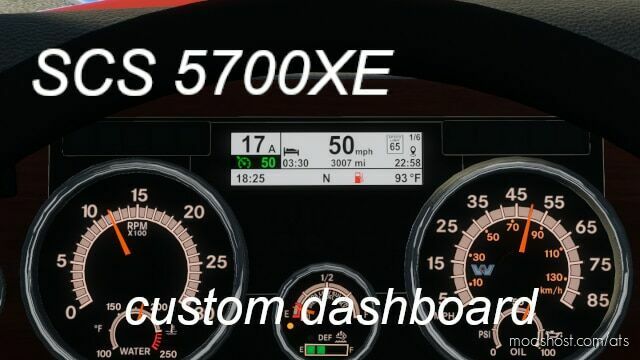 ATS Western Star Interior Mod: Westernstar 5700xe Custom Dashboard v1.0 (Featured)