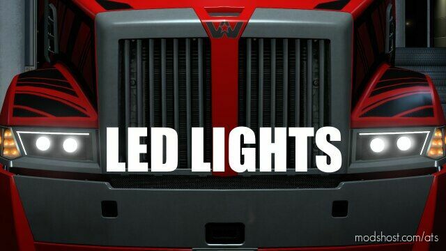 ATS Western Star Part Mod: LED headlight for Western Star 5700XE v1.0 (Featured)