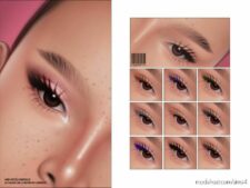 Sims 4 Female Makeup Mod: 2D Eyelashes | N15 (Featured)