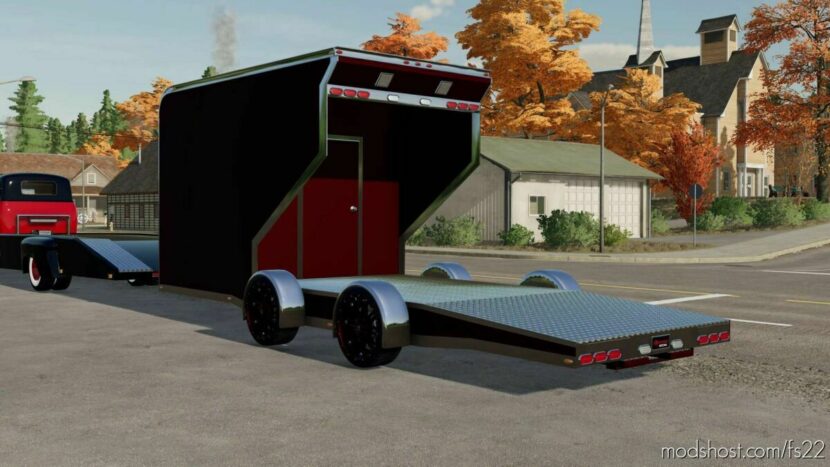 FS22 Mod: EXP22 Race CAR Trailer (Featured)