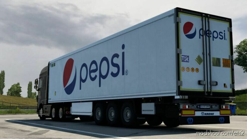 ETS2 Krone Mod: Skin Krone Cool Liner Pepsi 1.40-1.46 (Featured)