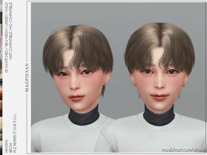 Sims 4 Mod: Beom Hair For Child (Featured)