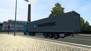 ETS2 Krone Skin Mod: Maersk Truck And Trailer (Image #3)