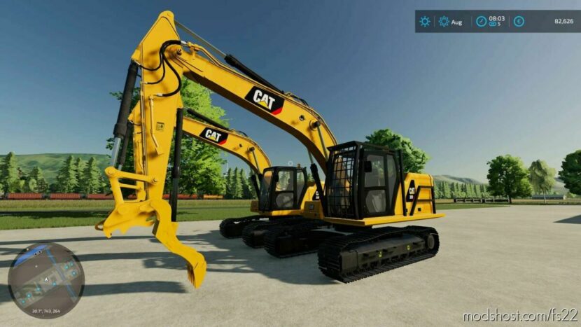 FS22 Caterpillar Forklift Mod: 320NG (Featured)