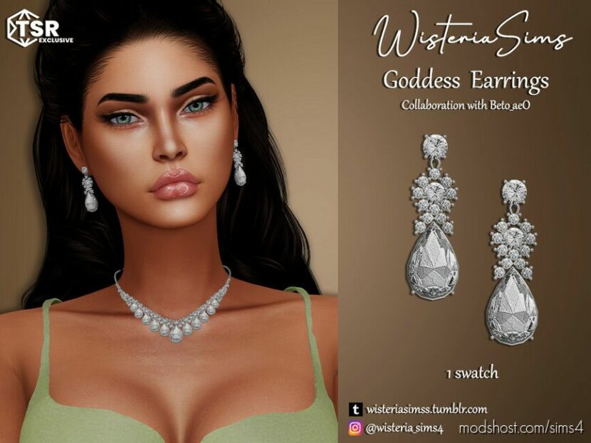 Sims 4 Adult Accessory Mod: Goddess Earrings (Featured)