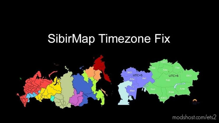 ETS2 Mod: SibirMap Timezone Fix v2.5.0 (Featured)