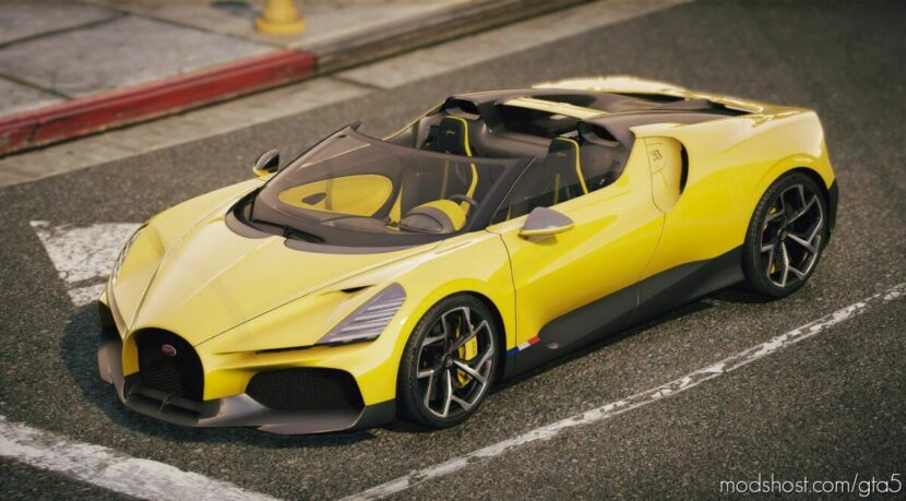 GTA 5 Bugatti Vehicle Mod: Mistral W16 2023 Add-On (Featured)