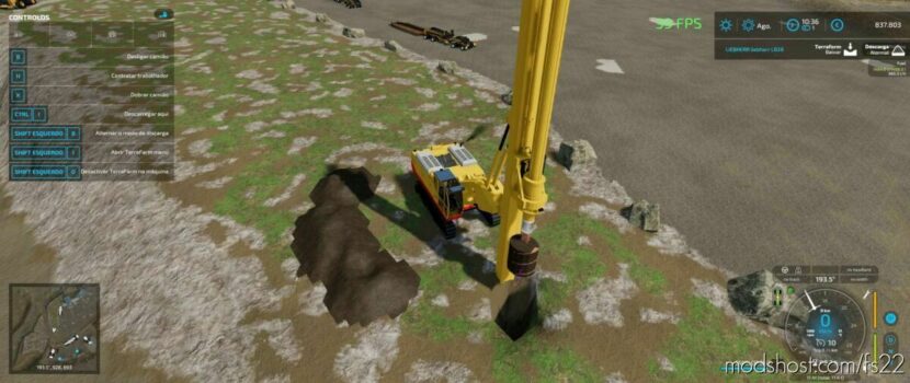 FS22 Liebherr Forklift Mod: Drilling RIG Liebherr LB28 (Featured)