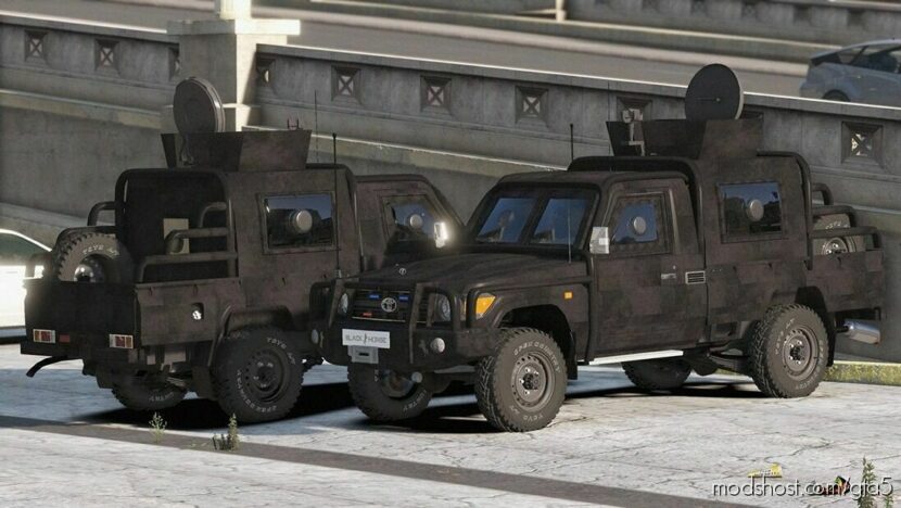 GTA 5 Vehicle Mod: Land Cruiser Black Horse KJ6 2022 Add-On / Fivem (Featured)