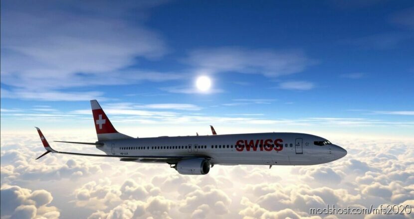 MSFS 2020 Mod: Swiss Pmdg 737-900ER Scimitar Livery (Featured)