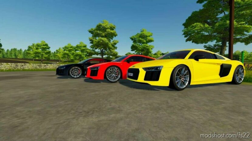 FS22 Realistic Car Mod: Audi R8 V2.1 (Featured)