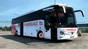 ETS2 Mercedes-Benz Mod: Pamukkale Jumbo Skin For Tourismo 16RHD 2020 1.46 (Featured)