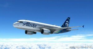 MSFS 2020 Fictional Mod: Alaska Airlines Fictional A319 Livery – 8K (Image #2)