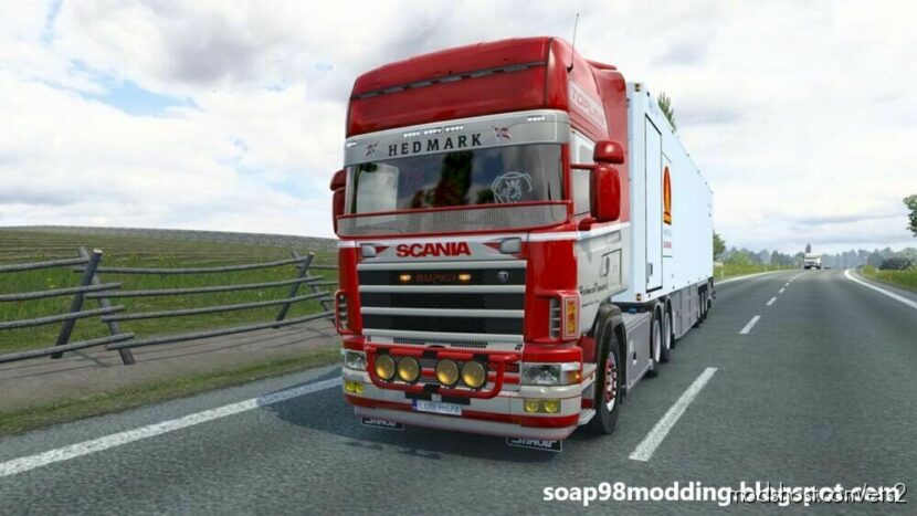 ETS2 Standalone Truck Mod: Scania 164L + Custom Trailer By Soap98 (Featured)