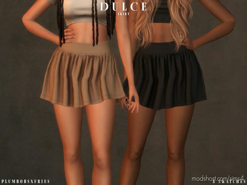 Sims 4 Elder Clothes Mod: DULCE Skirt (Featured)