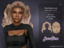 Sims 4 Elder Mod: Cerberus - S4 Hairstyle (Featured)