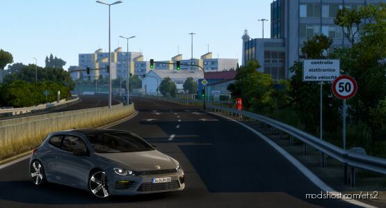 ETS2 Volkswagen Car Mod: Scirocco R V1R110 1.46 (Featured)