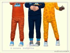 Sims 4 Kid Clothes Mod: Toddler Car Shirt & Pants (Image #2)