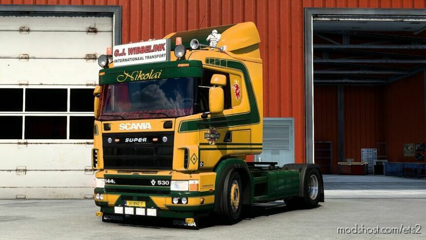 ETS2 RJL Mod: Scania RJL R4 GJ Wibbelink Skin (Featured)