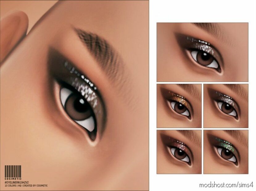 Sims 4 Eyeliner Makeup Mod: N194 V2 (Featured)