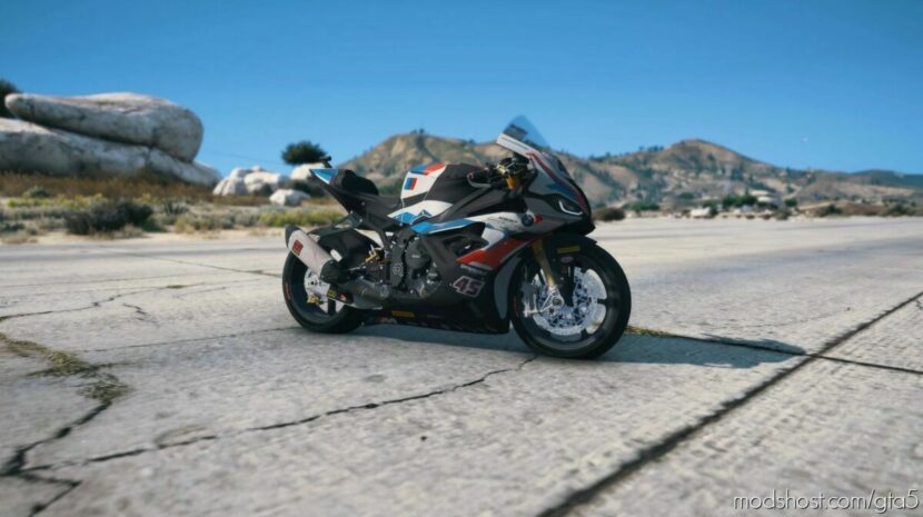 GTA 5 BMW Vehicle Mod: M1000RR SBK Scott Redding 2022 Add-On (Featured)