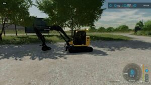 FS22 John Deere Forklift Mod: 85G Excavator Edit Lots Of Options V2.0 (Featured)