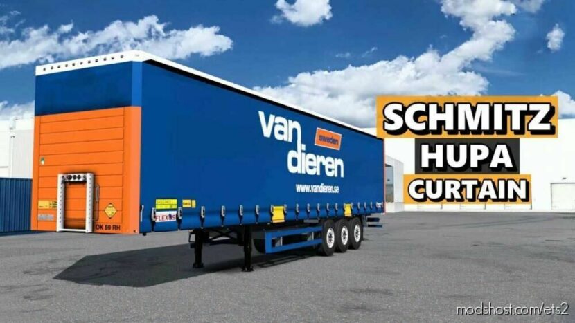 ETS2 Schmitz Trailer Mod: Hupa Curtain 1.46 (Featured)