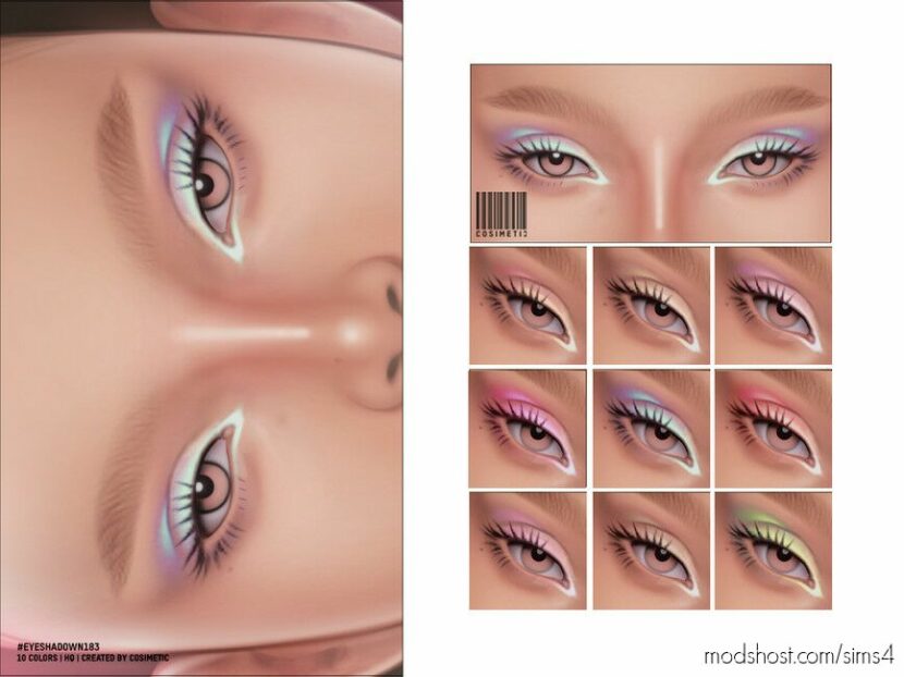 Sims 4 Eyeshadow Makeup Mod: N183 (Featured)