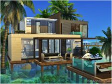 Sims 4 House Mod: Seaside Jam No CC (Image #4)