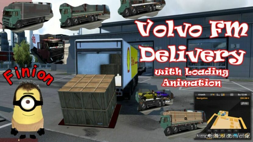 ETS2 Volvo Truck Mod: FM Delivery With Loading Animation 1.46 (Featured)