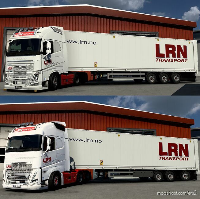 ETS2 Volvo Mod: FH LRN Transport Combo Skin Pack (Featured)