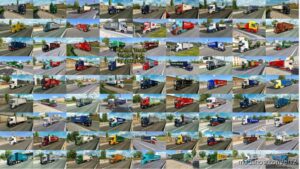 ETS2 Jazzycat Mod: Painted Truck Traffic Pack by Jazzycat V18.7.5 (Image #2)