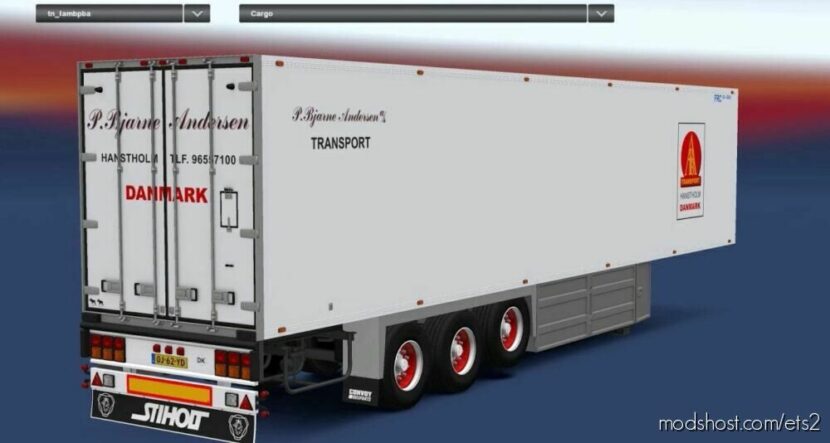 ETS2 Mod: Custom Lamberet P.bjarne Andersen Trailer V2.7 (Featured)