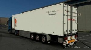 ETS2 Mod: Custom Lamberet P.bjarne Andersen Trailer V2.7 (Image #2)