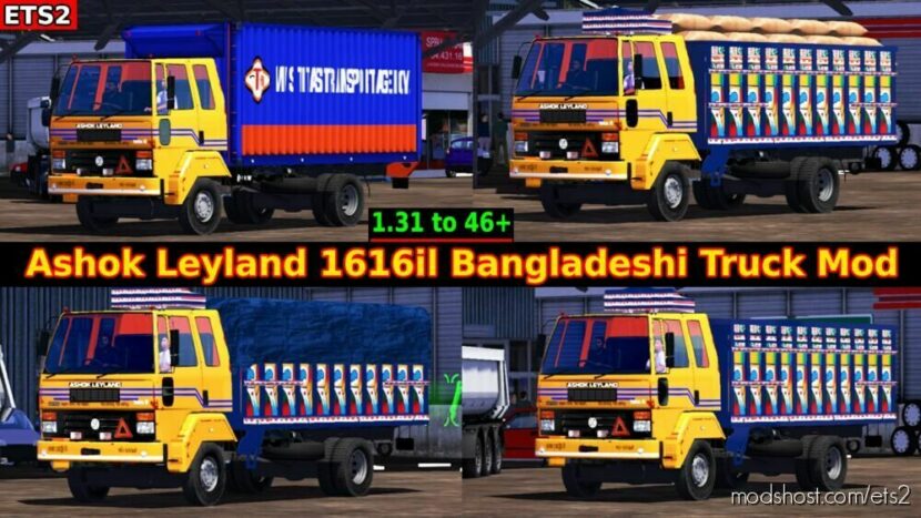 ETS2 Mod: Ashok Leyland 1616IL Truck BD (Featured)