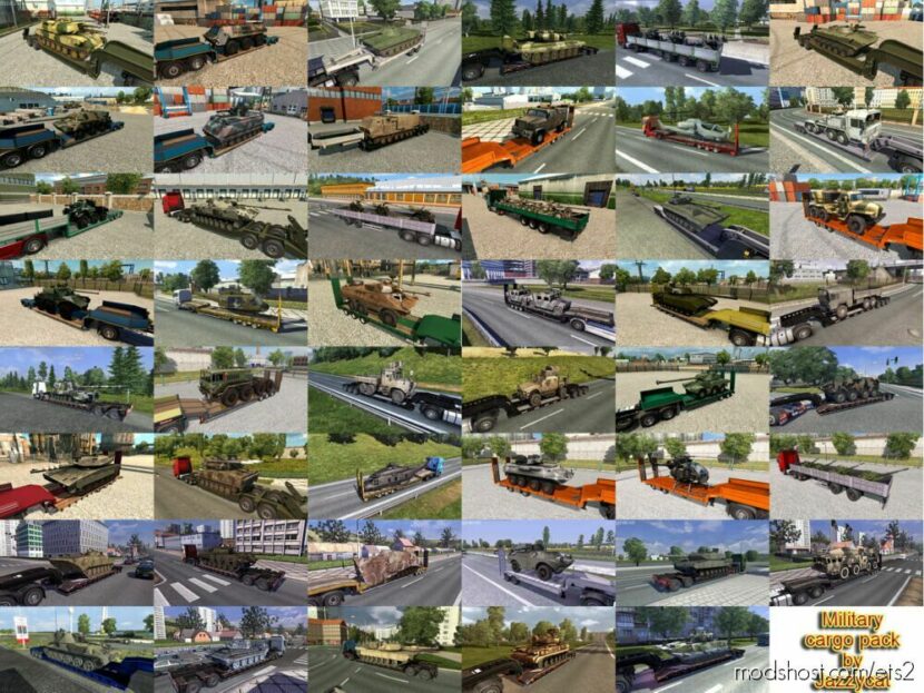 ETS2 Military Mod: Cargo Pack by Jazzycat V6.7.8 (Featured)