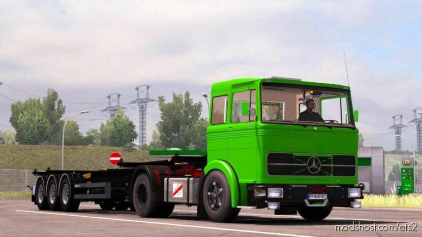 ETS2 Mercedes-Benz Truck Mod: Mercedes LPS 1632 + Tandem Trailer 1.46 (Featured)