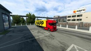 ETS2 Scania Skin Mod: Happ Transport Hungary (Image #2)