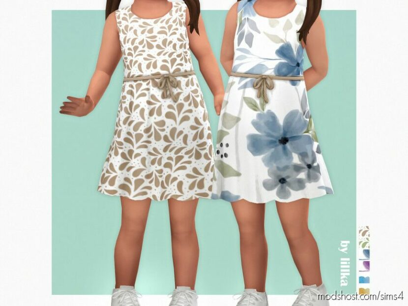 Sims 4 Female Clothes Mod: Luana Dress (Featured)