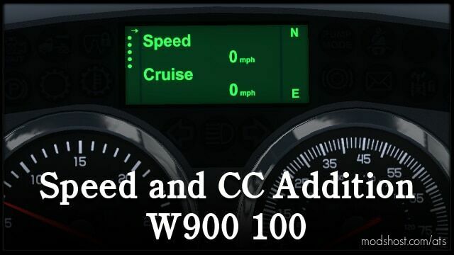 ATS Interior Mod: W900 Dashboard Info Addition v1.1 (Featured)