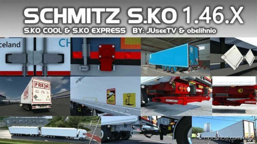 ETS2 Schmitz Trailer Mod: S.KO By Juseetv & Obelihnio 1.46 (Featured)