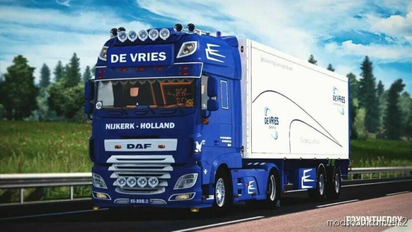 ETS2 DAF Truck Mod: XF 116 Devries V4.3 (Featured)