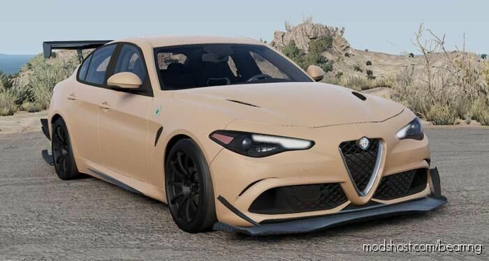 BeamNG Alfa Romeo Car Mod: Giulia Quadrifoglio (952) 2016 V1.1 (Featured)