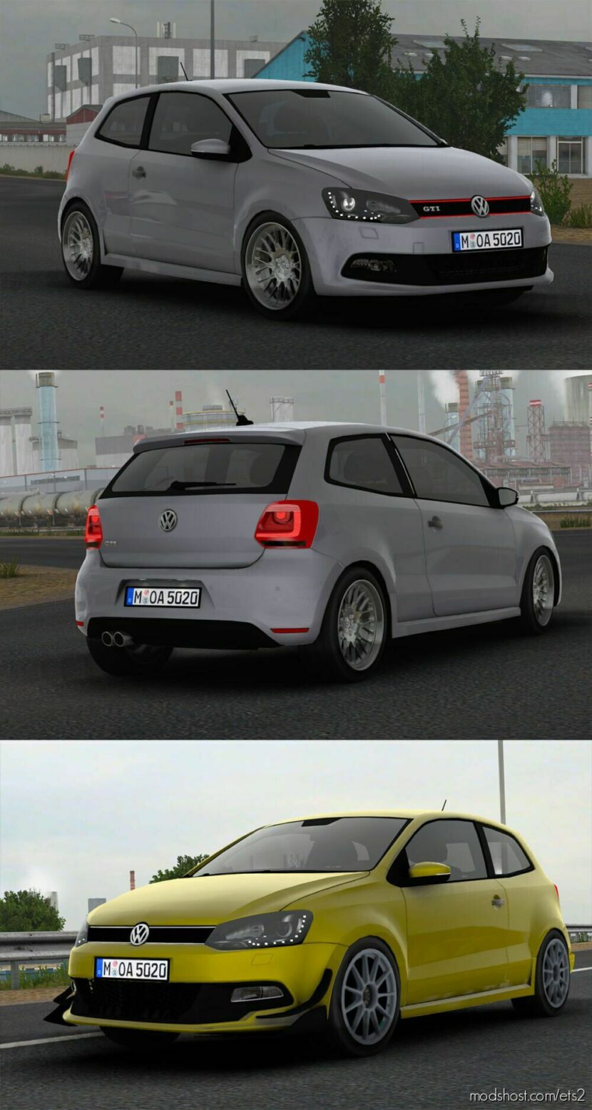 ETS2 Volkswagen Car Mod: Polo GTI MK5 V4.5 1.46 (Featured)