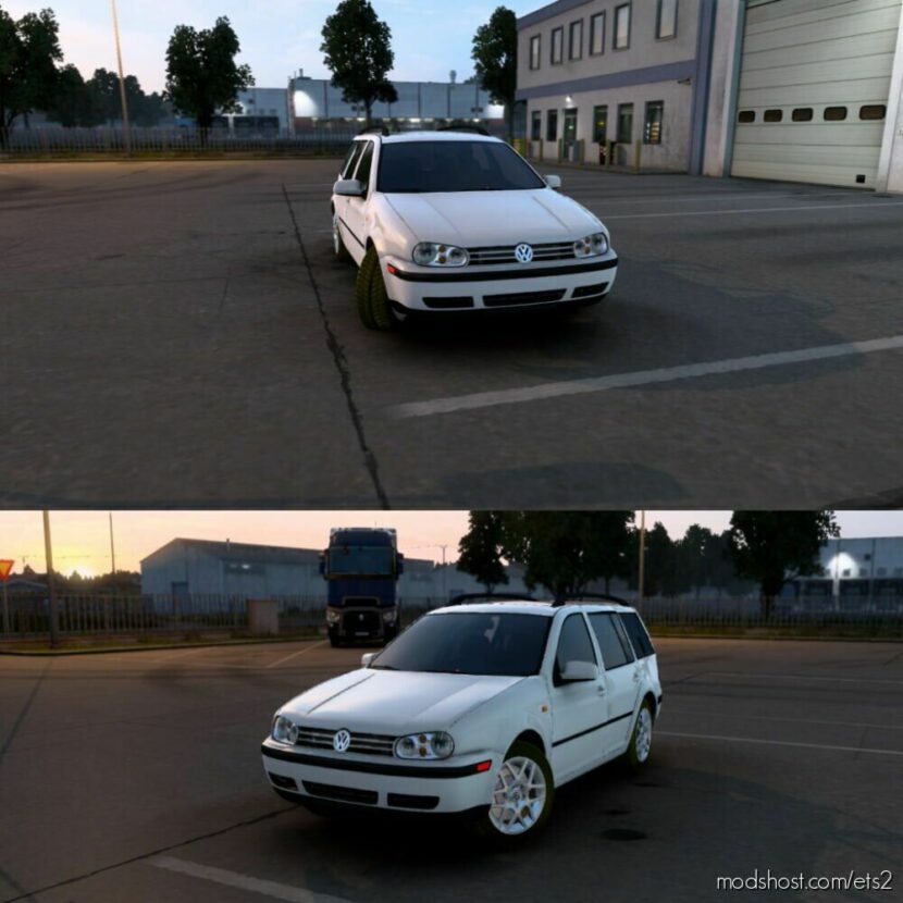 ETS2 Volkswagen Car Mod: Golf IV 1.9 TDI “Variant” (Featured)