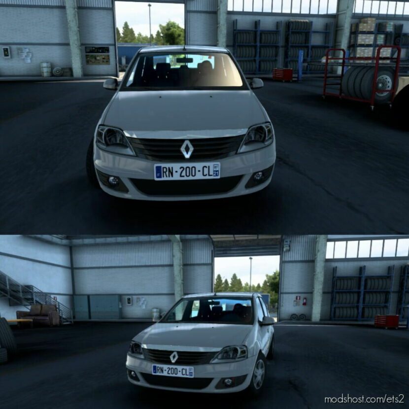 ETS2 Renault Car Mod: Logan 2011 1.46 (Featured)