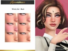 Sims 4 Blush Makeup Mod: Witchy Set - Blush (Featured)